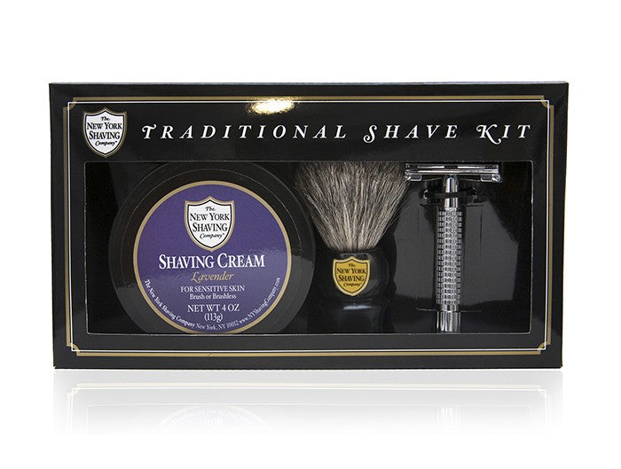 Lavender Traditional Shave Kit