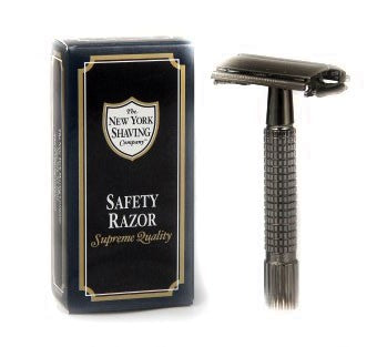 Gun Metal Safety Razor – The New York Shaving Company