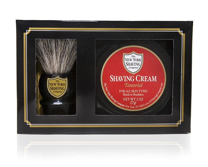 Tonsorial Shaving Cream and Brush Kit