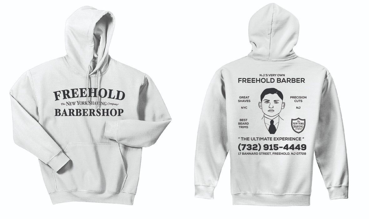White Freehold Barber Hoodie